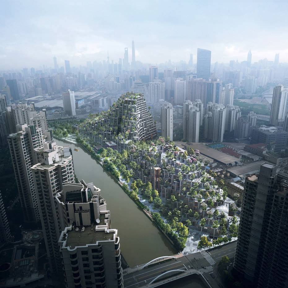 Edificio residencial 1000 Trees, por Heatherwich Studio. Shanghái