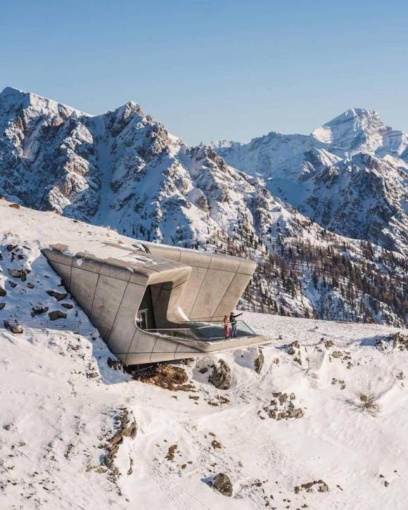 Mirador en el monte Kronplatz